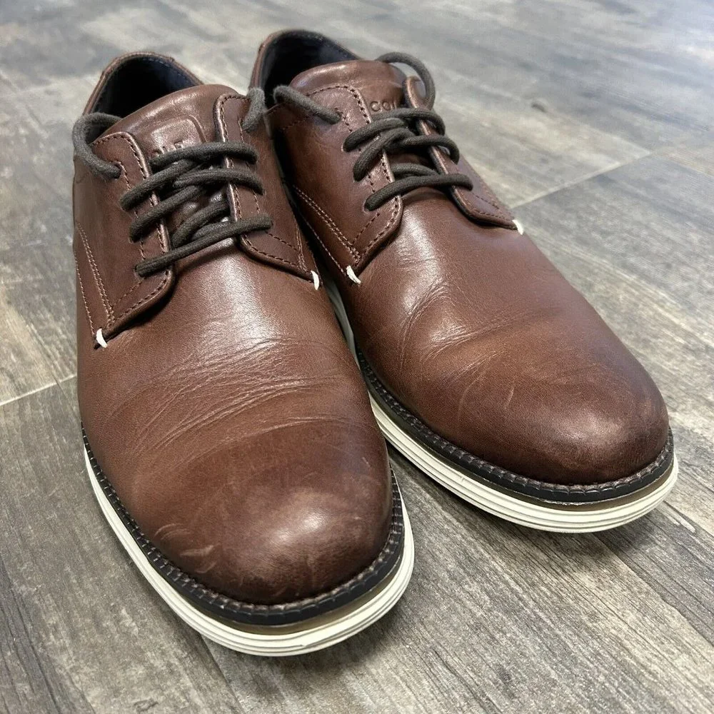 Cole Haan Shoes Men 9‎ Chestnut Originalgrand Cloudfeel Athletic Dress Oxfords